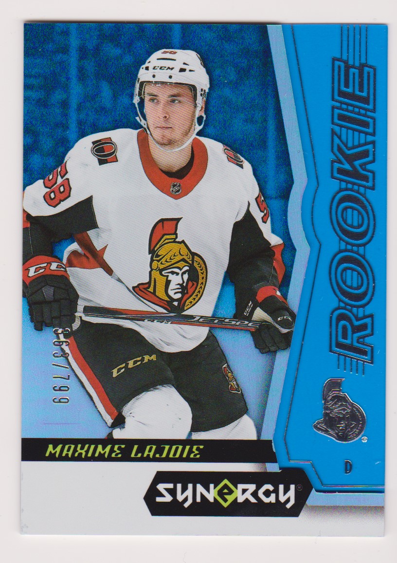2018-19 Synergy Blue #50 Maxime Lajoie 363/799 (image for) 2018-19 Synergy Blue #50 Maxime Lajoie 363/799